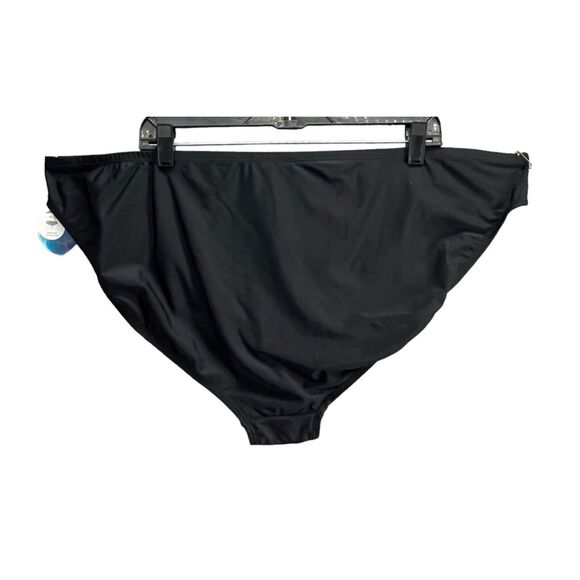 Decree Bikini Bottom Womens 3XL Black Hipster Swimsuit Medium Coverage Beach NEW - Picture 5 of 14